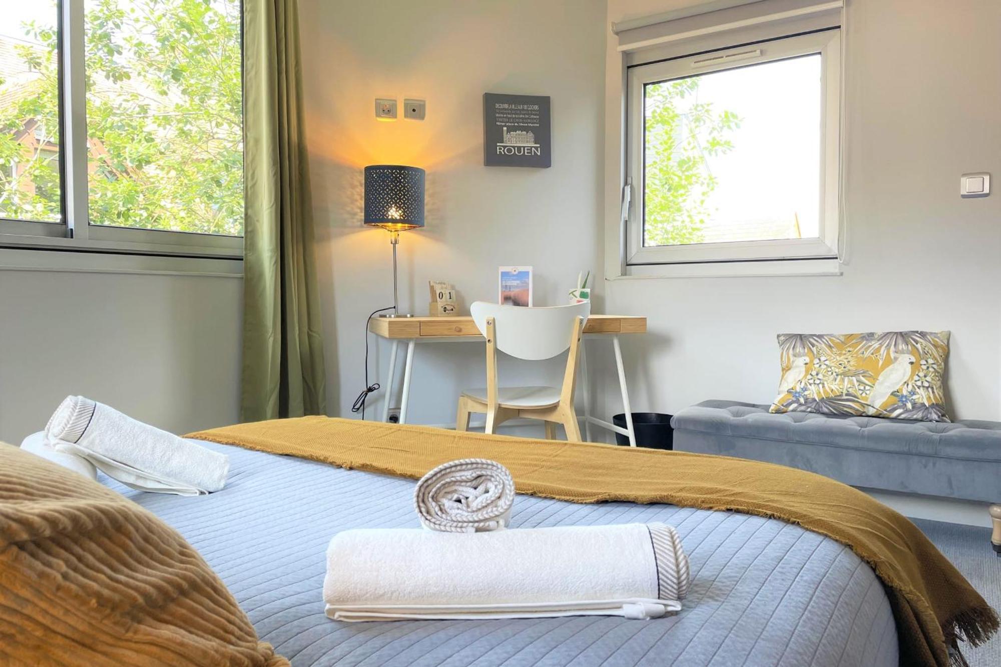 Les 3 Clochers - Cosy Et Confort - Hypercentre Rouen Eksteriør bilde