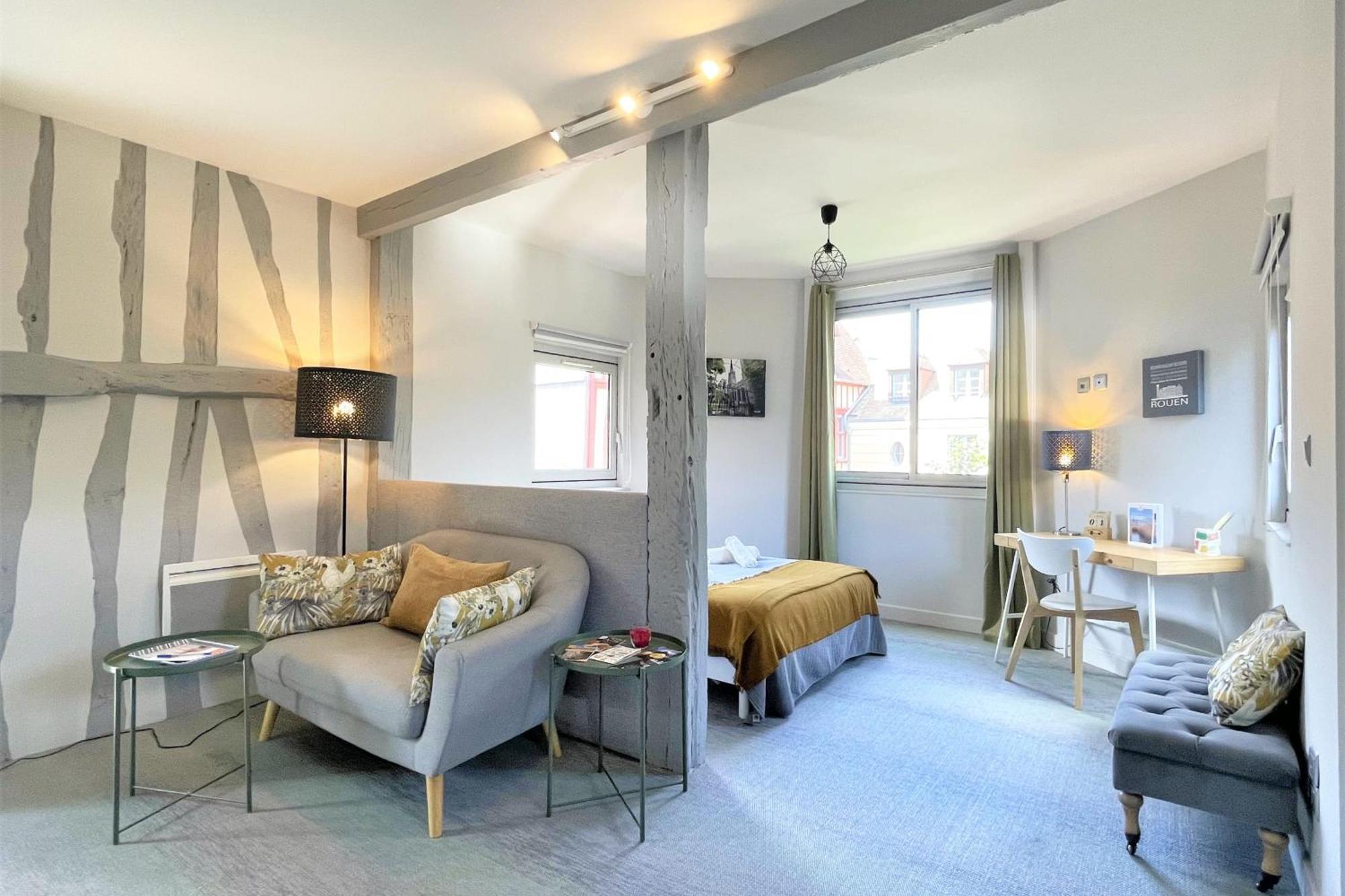 Les 3 Clochers - Cosy Et Confort - Hypercentre Rouen Eksteriør bilde
